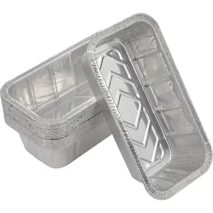 Loaf Pans [25 Pack] 2Lb Heavy Duty Disposable Aluminum Foil Bread Tins Standard Size - 8.5" X 4.5" X 2.5" Perfect for Homemade Cakes & BreadsDD14HUB STORE