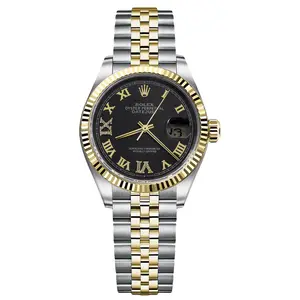 Rolex Datejust 36mm Two-Tone 16233 Custom Grey Diamond Dial Automatic Watch WHP040320