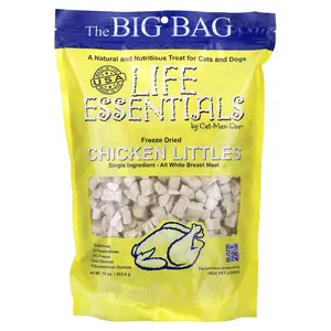 Cat-Man-Doo Life Essentials, Freeze Dried Chicken Littles, For Cats & Dogs, 16 oz (453.6 g)