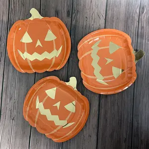 🎃 Pumpkin Halloween Plates ✨ DIY Disposable Party Tableware 👻