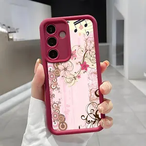 Retro Music Notes Phone Case , Enhanced Camera Protection , Shockproof Skin-Friendly Touch Soft Cover for Samsung Galaxy S21 S22 S23 S24 S25 S26 Ultra Plus FE A13 A14 A15 A16 A17 A33 A34 A35 A36 A52 A53 A54 Note20 Aesthetic Musical Score & Floral Art