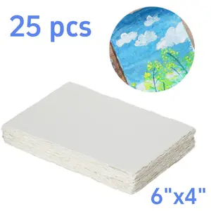 25 Pcs drawing sketch paper -6x4 inches, suitable for watercolor, sketching enthusiasts, students, and beginners