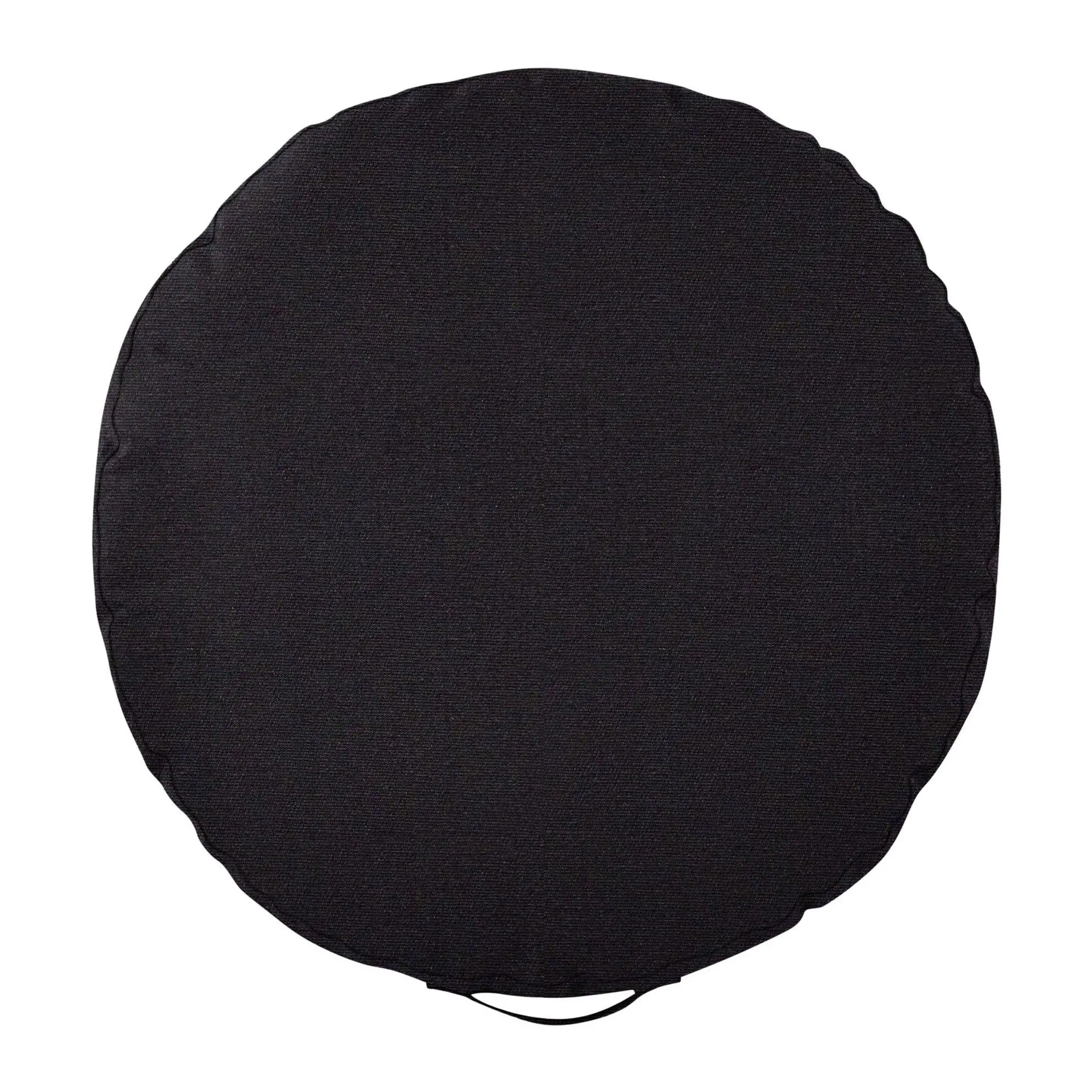 Sorra Home 24" Circle Twill Floor Pillow with H andle