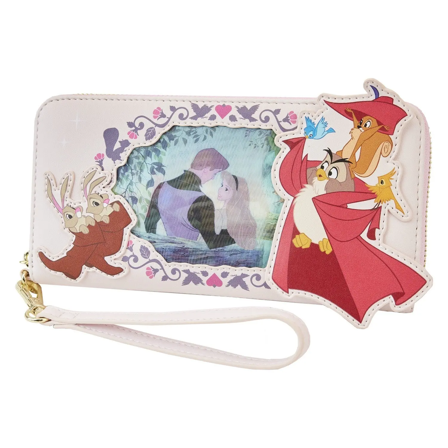 Sleeping Beauty Princess Lenticular Series Wristlet Wallet
