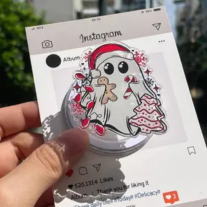 Festive Ghost MagSafe Grip | Christmas Gingerbread Phone Holder | Cute Gift