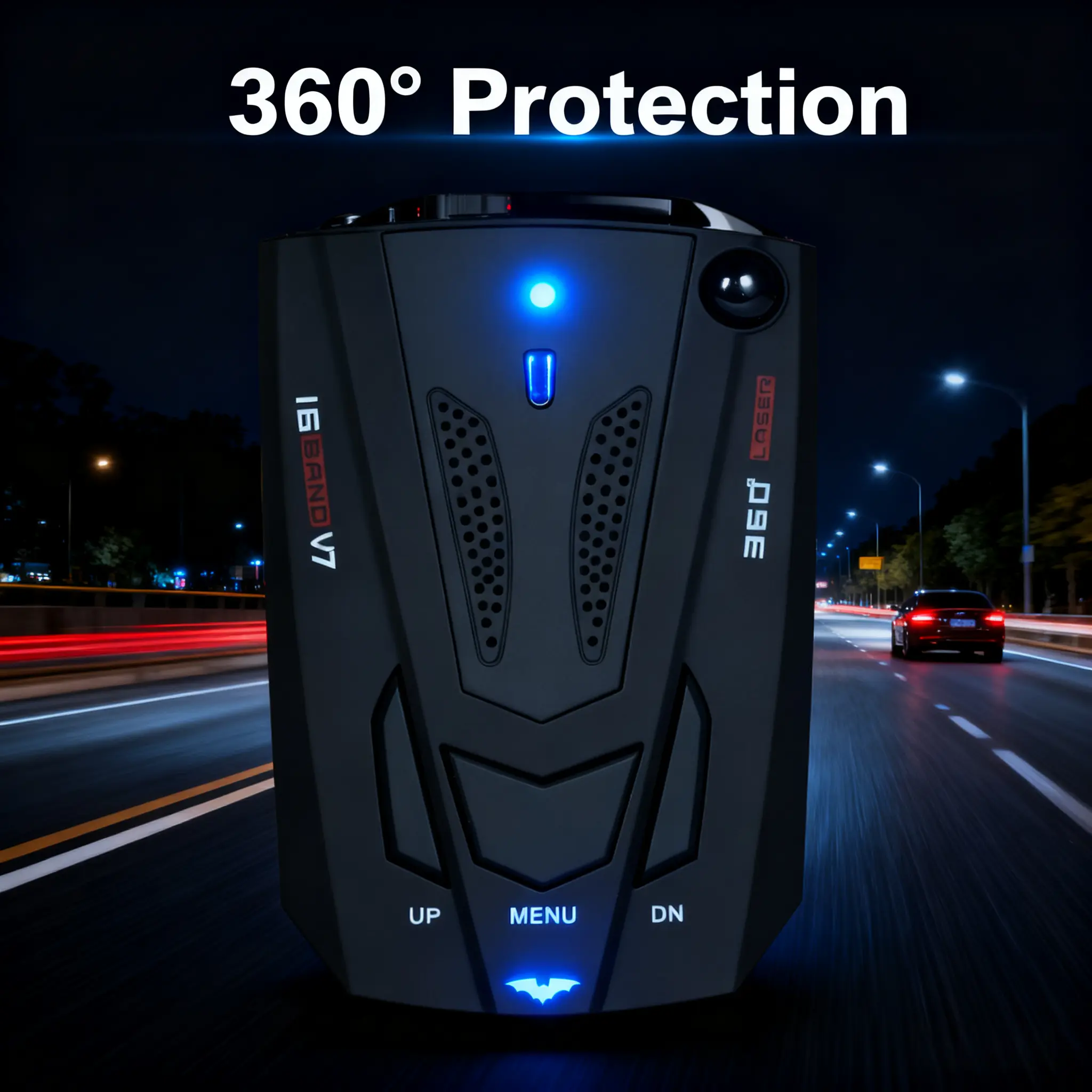 Vehicle Speed Monitor with Laser Detector & mm Wave Radar - Car Electronic Security Safety Accessory, Tire Pressure Monitoring System for Highway Travel, Road Trip