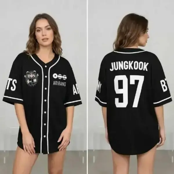 Custom Bangtan Members Baseball Jersey, Arirang World Tour 2026 Merch Shirt, Kpop Gift for Army, Football Jersey Gift Fans, Custom Kpop Jersey for Men Women