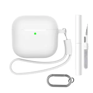 Compatible with AirPods Pro 3 Case Second Generation Cleaning Pen Silicone Protective Case Silicone AirPods 4 Case