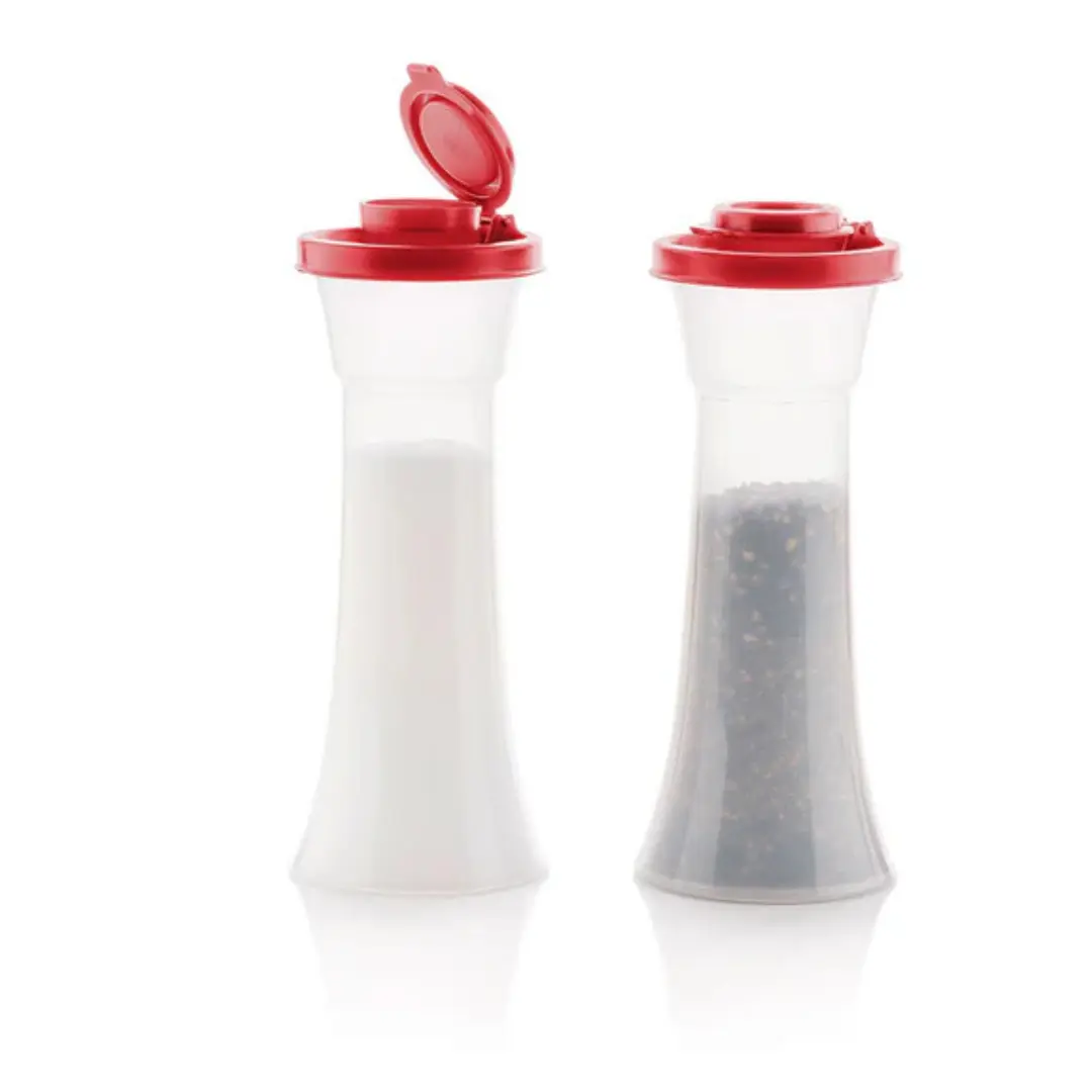 Tupperware Classic Large Hourglass Salt and Pepper Shakers - Airtight Closure, Dishwasher Safe, Ergonomic Design, Kitchen Gadgets Kitchenware Home