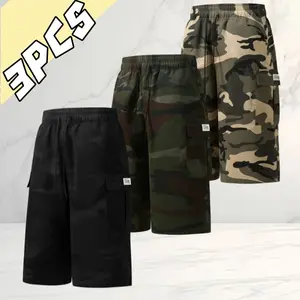 3-pack camouflage cargo shorts, American casual style, loose fit that flatters any body type; men’s versatile shorts for everyday commuting, sports, outings, and outdoor leisure. tiktokshopspringglowup