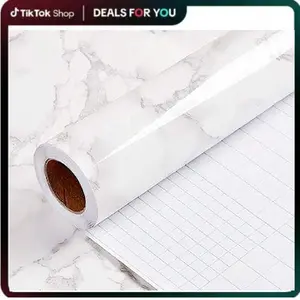 White Gray Contact Paper Marble Wallpaper Peel and Stick Countertops Backsplash for Kitchen Waterproof Renter Friendly Wallpaper Papel Tapiz para Pared (11.8"X120")