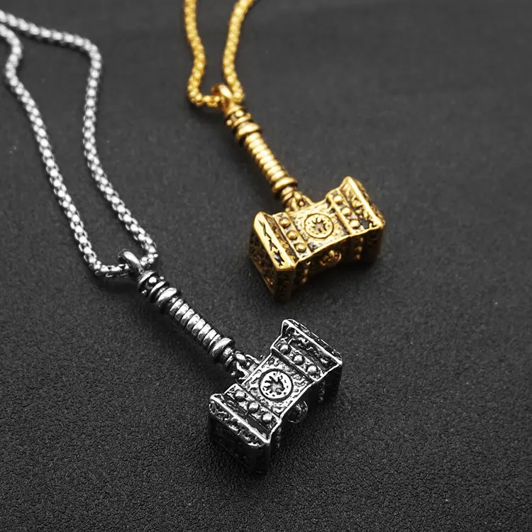 Mjolnir Hammer Necklace | Viking Strength Symbol | Nordic Warrior Pendant for Men