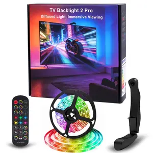 TV LED Backlight Sync to Screen, 9.84ft LED Light for 32-43 Inch Tvs, Smart APP Control, Camera Backlight, Music Sync Lighting, Tv Led Lights