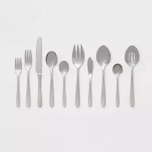 45pc Millinocket Flatware Set Silver - Threshold