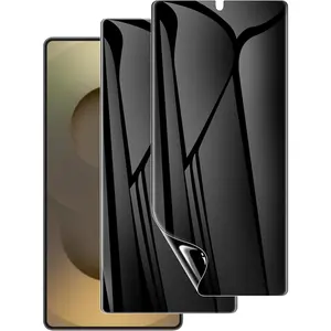 2 Pack for Samsung Galaxy S25 Ultra Privacy Screen Protector [Like Original Fingerprint Unlock], Anti-Spy Private S25 Ultra Film [Not Glass], Case Friendly, Scratch-Resistant, Sensitive Touch