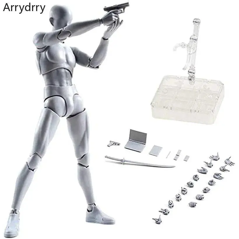 Drawing Figurines Body Kun Body Chan Doll PVC Movable Action Figure Model For SHF Artist Art Model Figure without box