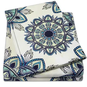 4pc Printed High Quality 1800 Series Microfiber Sheet Set-Various Styles by Sweet Home Collection