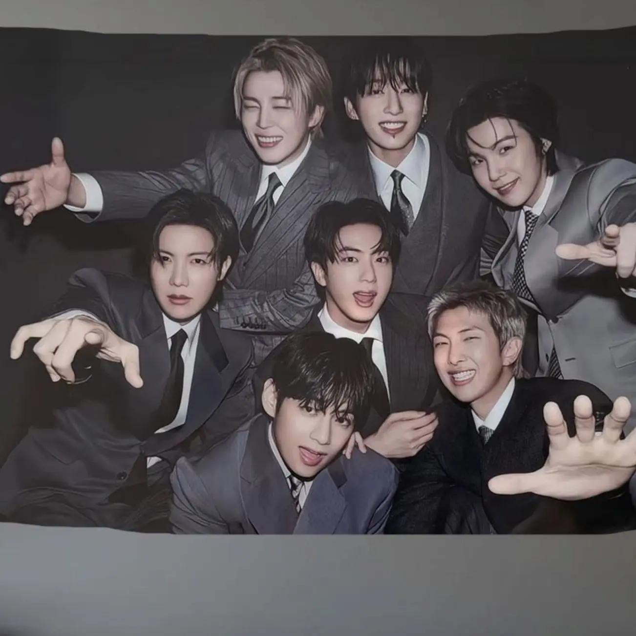 Arirang World Tour Wall Flag Tapestry, Kpop Tour Wall Banner Merch & Gift 2026| Bantan Boys | Personalized Wall Art | Polyester Fabric |