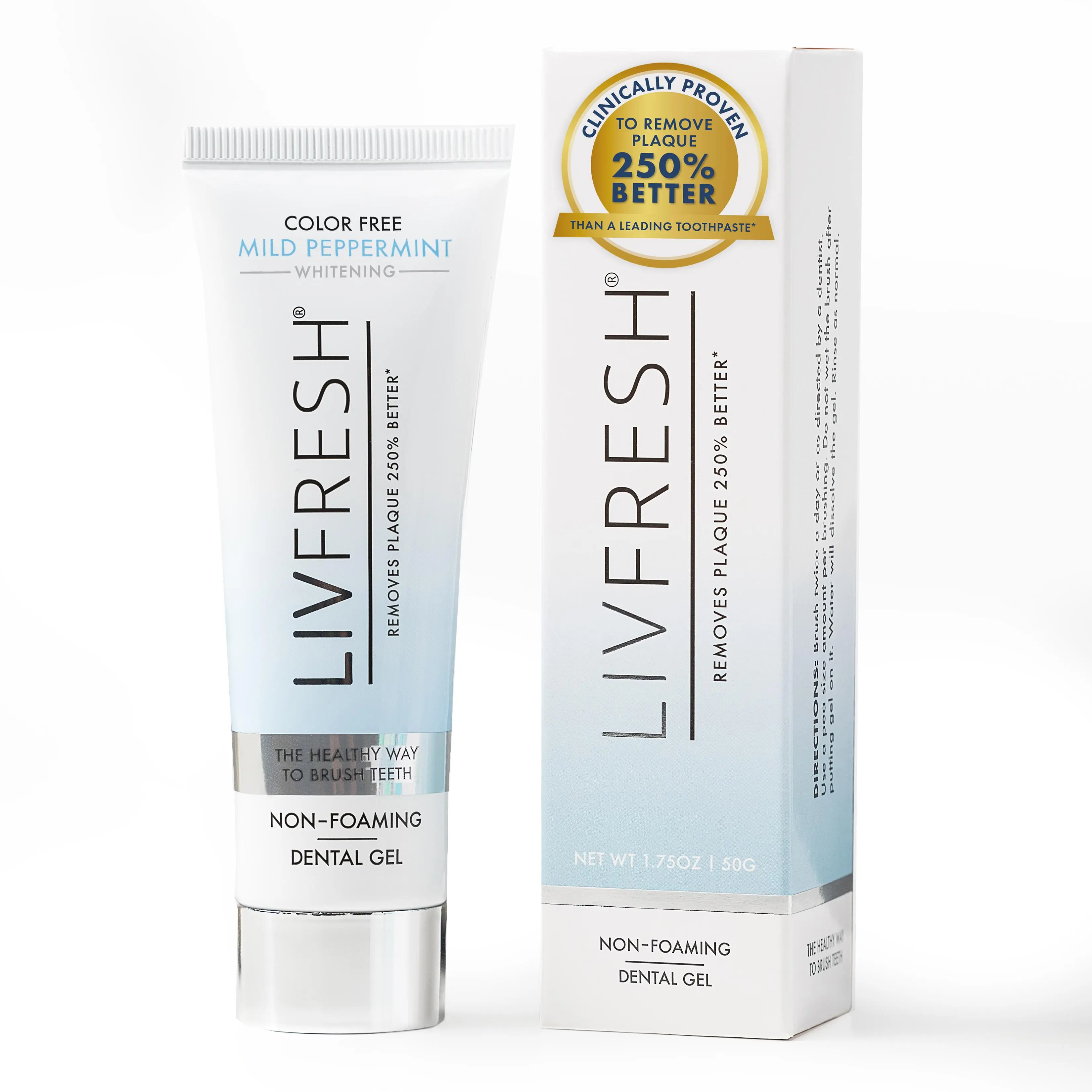 LIVFRESH Mild Peppermint Gel Toothpaste LIVFRESH Mild Peppermint Gel Toothpaste