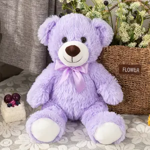 MaoGoLan 14" Purple Teddy Bear Stuffed Animal, Cuddly Soft Stuffed Animal Bear Plush Toy for Kids Boys Girls on Birthday, Christmas, Valentine's Day