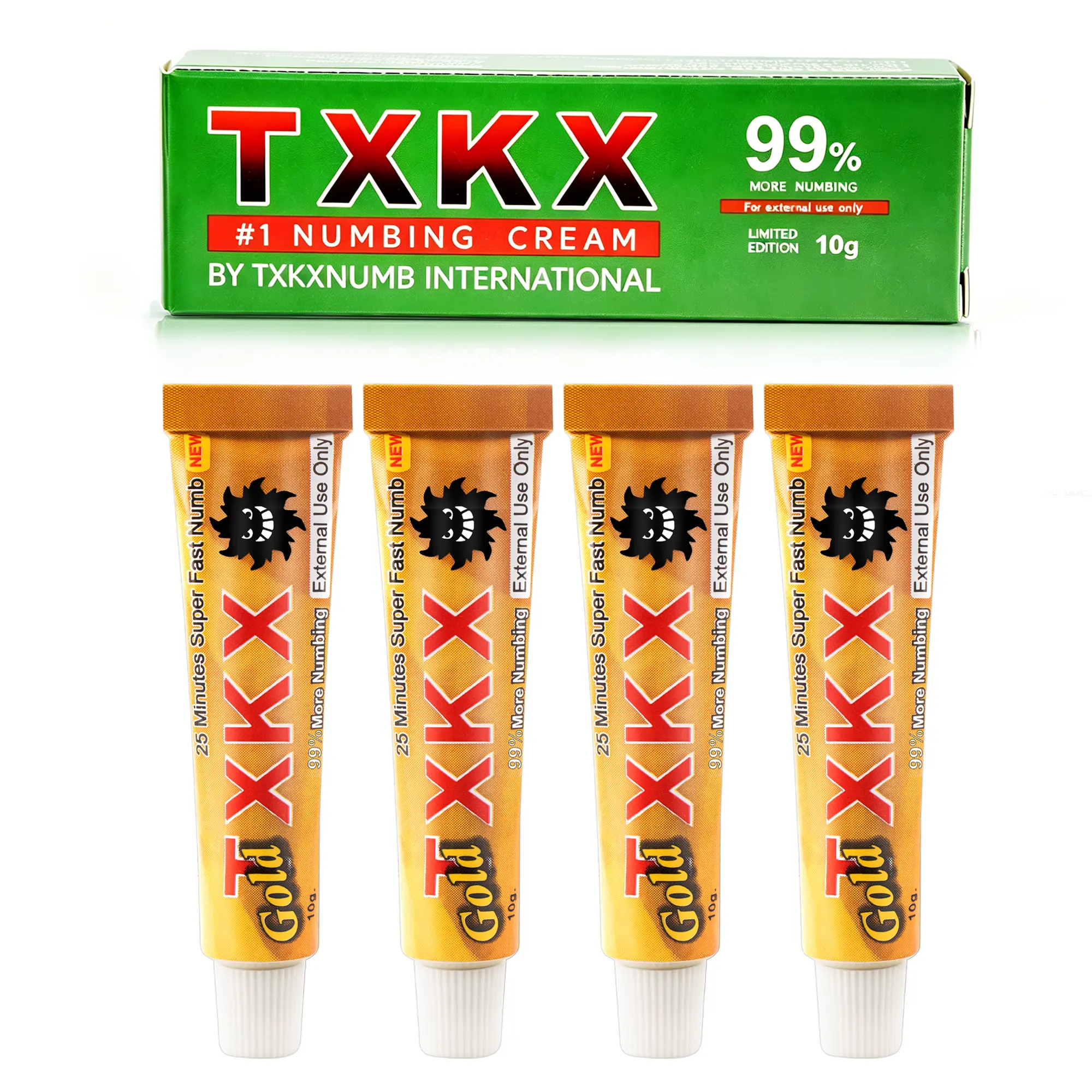 TXKX 99% Strength Numbing Cream - 6-8 Hours Pain Relief for Piercing, Laser Hair Removal (Tattoo Aftercare Balm)