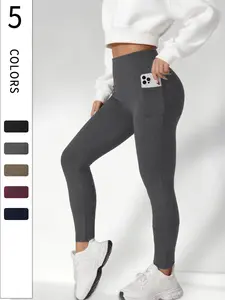 Women's High Waist Tummy Control Shaping Leggings with Pockets, Super Soft Workouts & Yoga Pants, Ideal for Running & Daily Wear, Skinny Yoga Bottoms