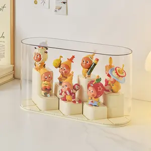 Desktop Figure Doll Hanging Storage Display Box, Clear Organizer, Dustproof Moisture-Proof, DIY Building Block Module, Suitable for Labubu Skullpanda Dimoo Hirono Molly Collectibles