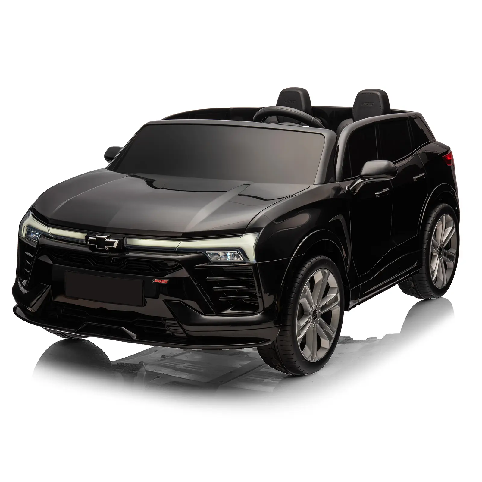 Garvee 24V 2-Seater Licensed Chevrolet Electric Ride-On Car for Kids – Parent Remote – 3 Speeds – Spring Suspension – LED Lights – MP3 Player – Battery Powered Vehicle – Outdoor Toy for Toddlers and Children