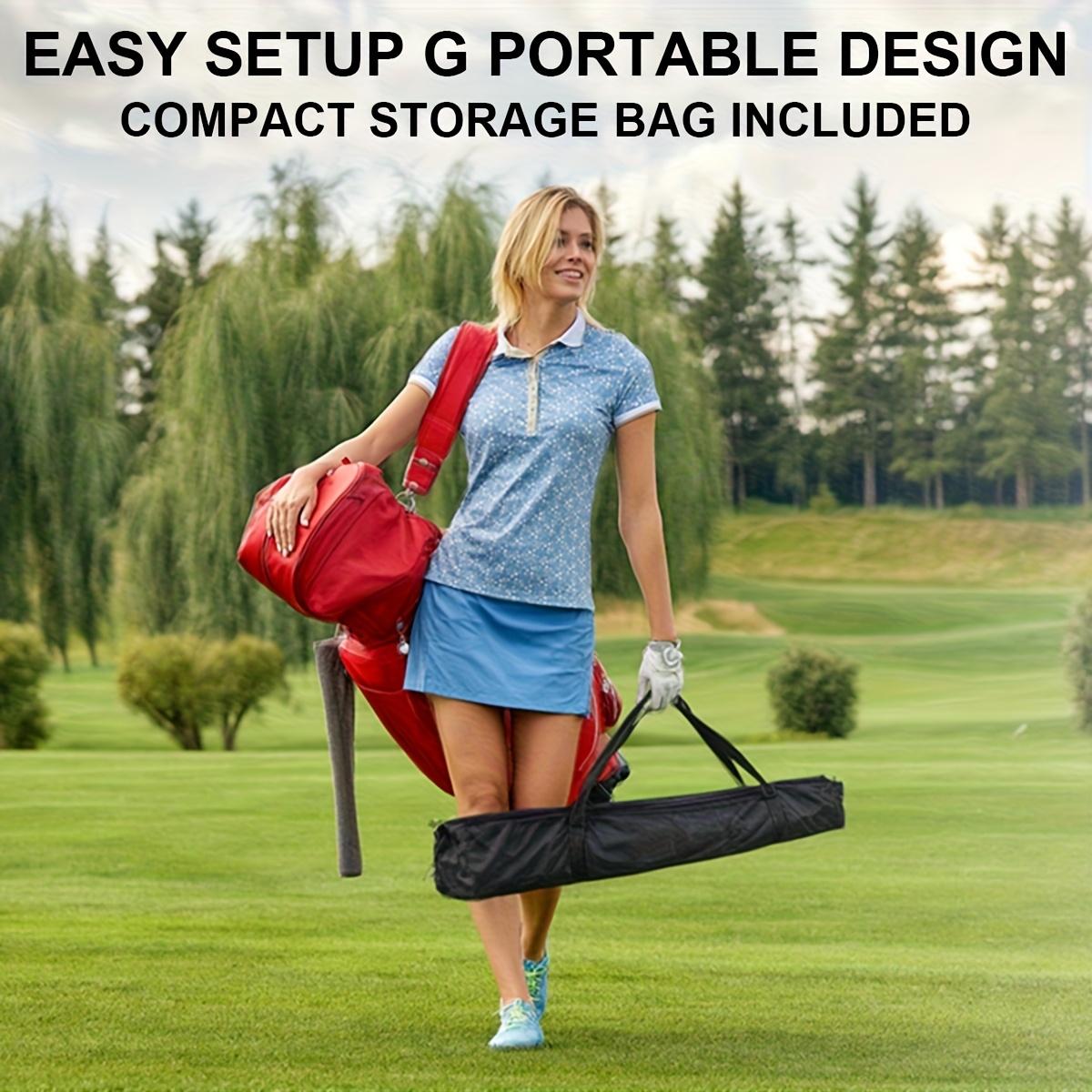 A Golf Practice Net Featuring a Spacious 10X7-Foot Mesh, Complete with a Target Fabric. This Personal Practice Range Is Crafted for Golfers, Suitable for Both Indoor And Outdoor Use