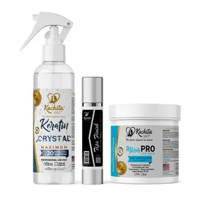 Kachita Spell Keratina or Smooth Hair Maintenance Combo: Conditioner, and Treatments to Extend Your Straightening, Nourish, and Restore Shine Haircare