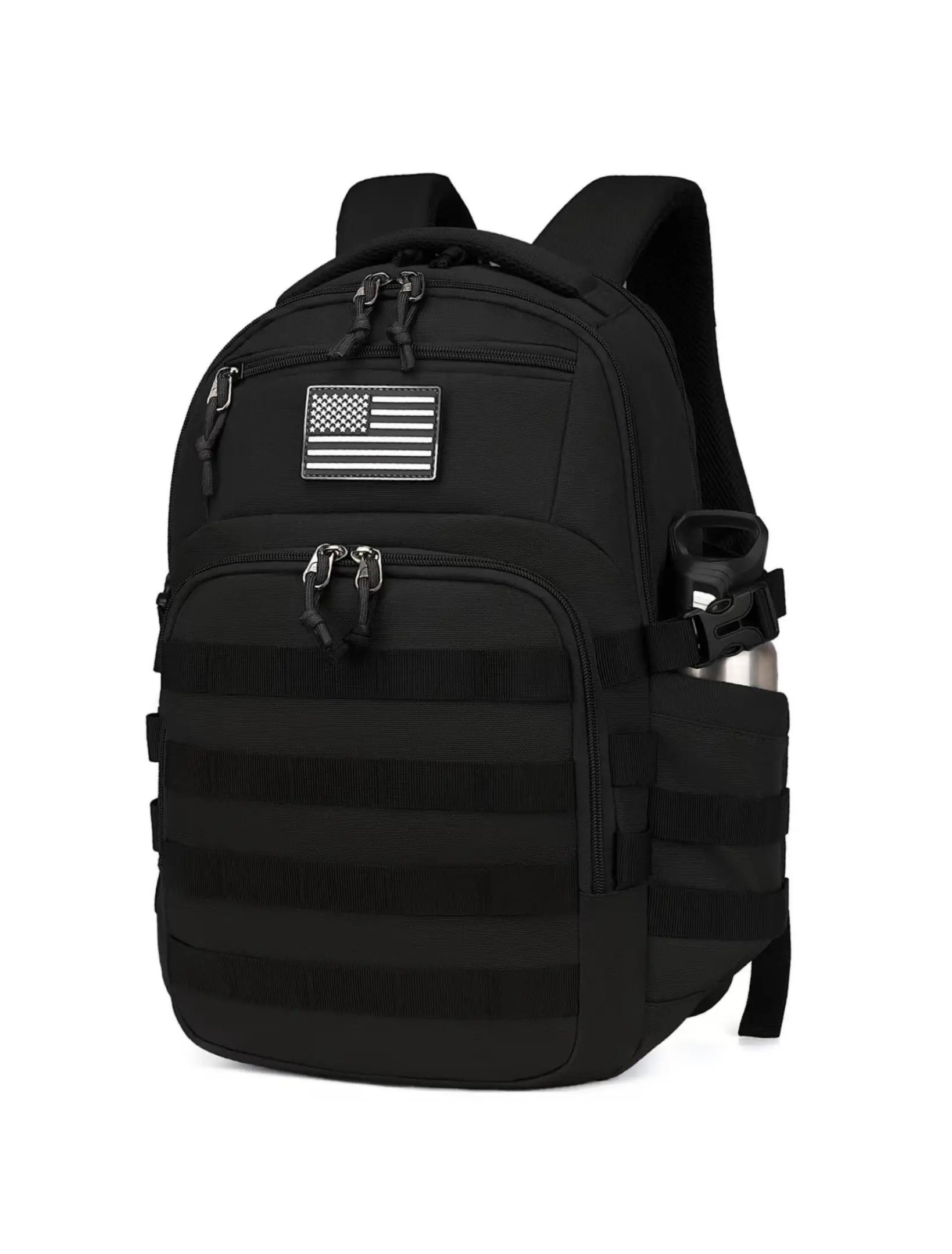 Wotony military tactical backpack, men's backpack black tactical backpack small tactical backpack assault bag Breathable Mesh Shoulder Strap Durable