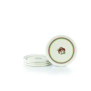 Everything Kitchens Modern Flat 8" Lunch Plates (Set of 4) | Peace & Love