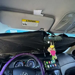 Portable Car Windshield Sunshade, Foldable Windshield Sun Umbrella, Car Exterior Accessories, Car Windshield Cooling Umbrella for Daily 10597701