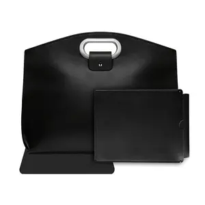 Laptop Handbag 3-Piece Set - Waterproof PU Leather with Large Mouse Pad & Tablet Pouch for Work Commute, Laptop Storage Bag, Travel Laptop Bag