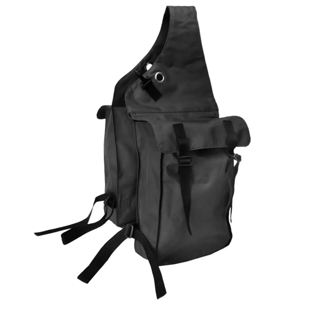 212 MAIN Unisex Nylon Equestrian Tack Saddle Bag - Brown Fabric, Buckle Straps, Roomy Functional Storage, Snug Secure Fit, Standard Outdoor Equestrian Sports Gear