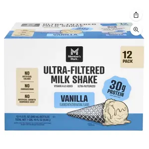 Member's Mark Ultra-Filtered Protein Milk Shake, Vanilla, 11.5 fl. oz., 12 pk. Dairy Calcium Protein Flavor Beverage
