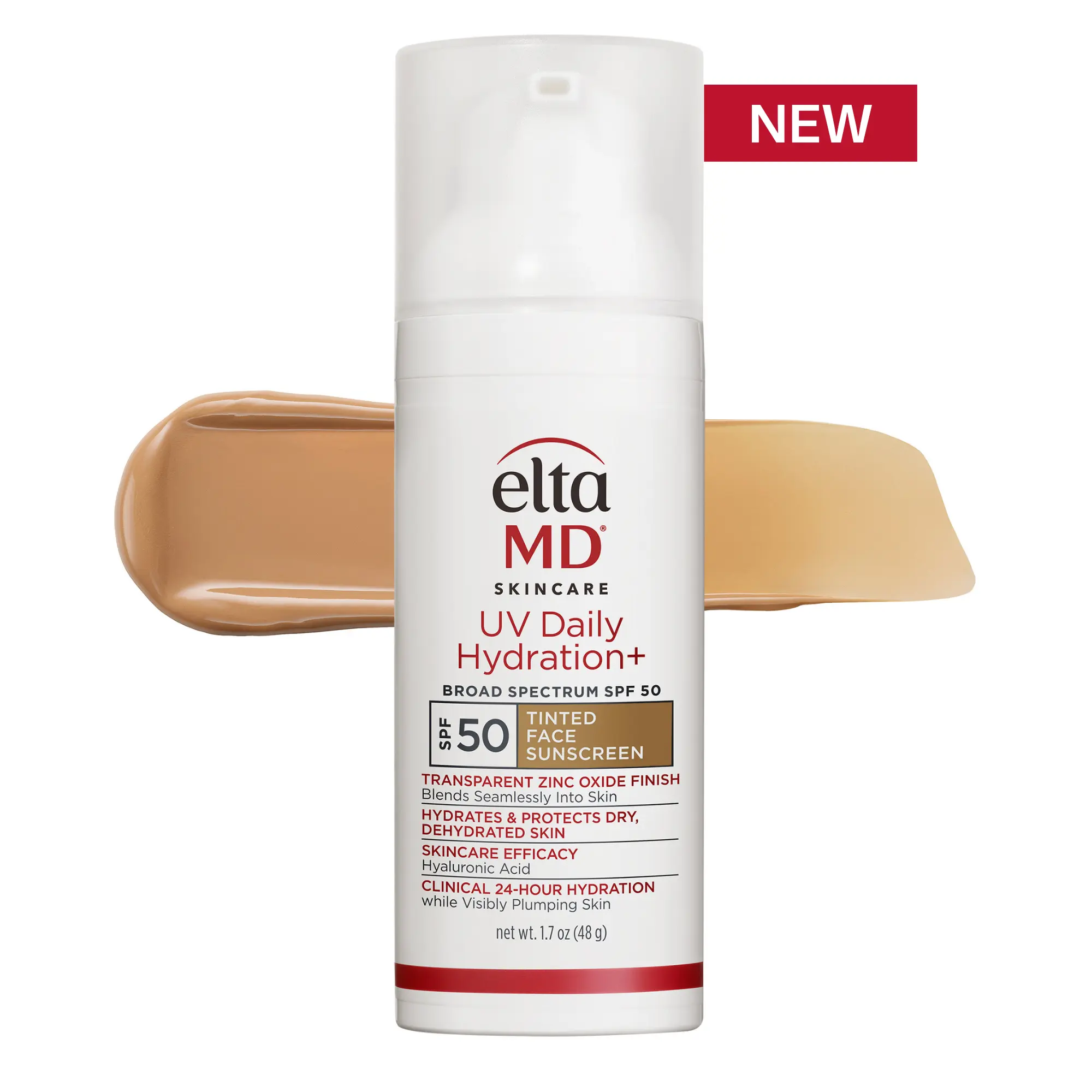EltaMD Tinted Sunscreen, UV Daily Hydration+ Moisturizer, Hydrating Facial Sunscreen with SPF 50