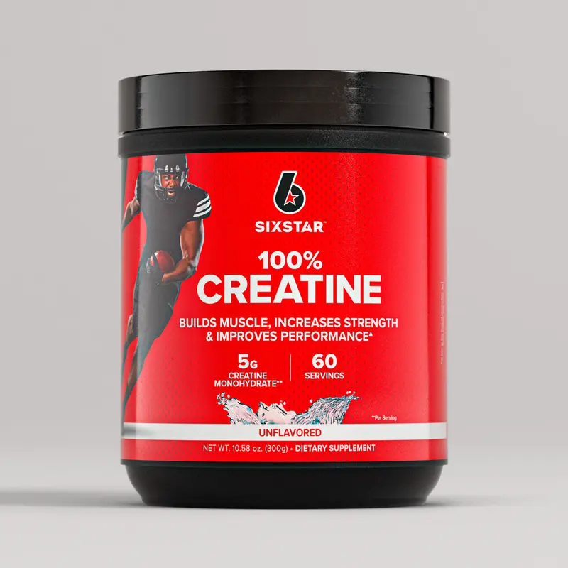 Six Star Creatine Monohydrate Powder (Unflavored) - 5g Creatine Monohydrate per Serving | Supplement for Muscle Building & Performance - Pre/Post Workout Supplement for Men & Women - 60 Servings
