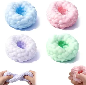 KIDGENIUS Crunchy Beaded Stress Ball - ADHD Fidget Toy for Anxiety Relief, Office Desk Use, Adults & Kids