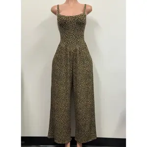 MANDY ANIMAL PRINT SPAGHETTI STRAPS STRETCHY JUMPSUIT