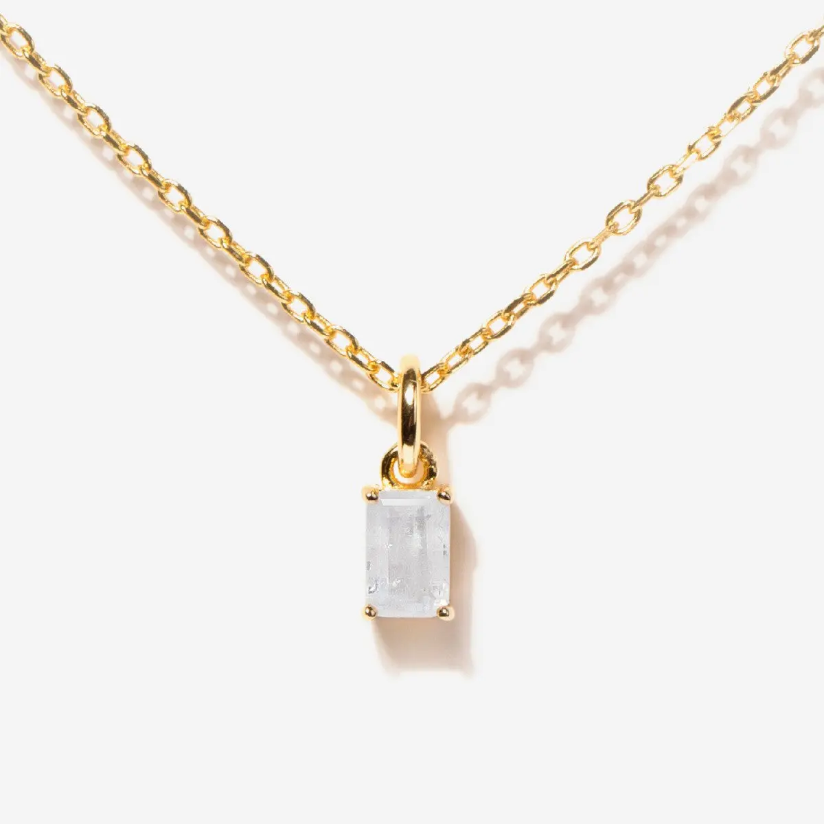 Birthstone Moonstone Necklace - June
