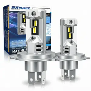 SUPAREE 2PS H4 LED Headlight Bulbs Super Bright 6500K White | Easy 10 Min Plug & Play Install | 50,000 Hrs Long Lifespan | Wide Beam No Glare