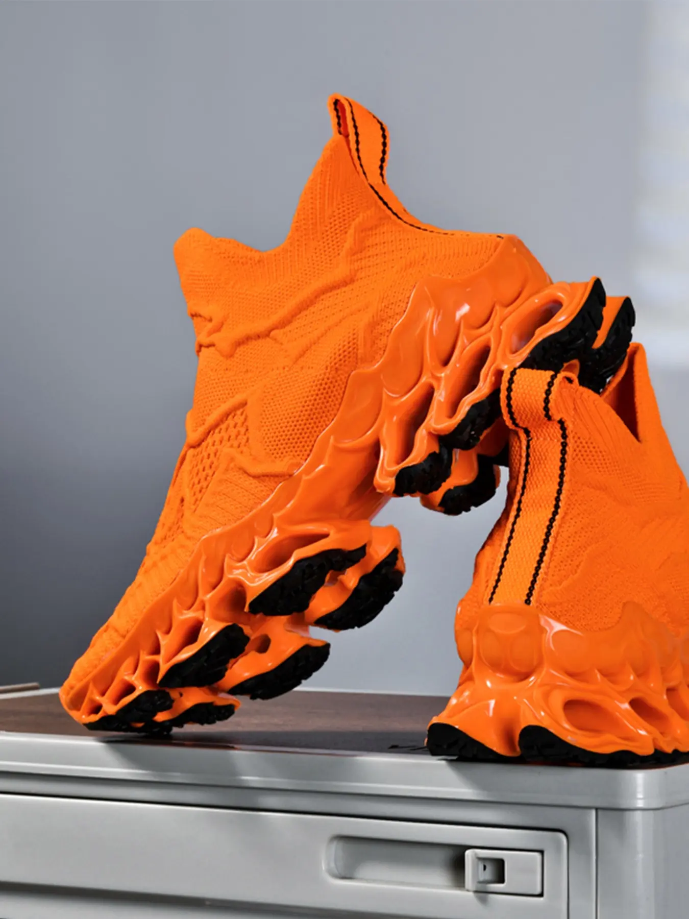 Men's Fashionable Patchwork Design Sneakers, Casual Breathable Comfortable Sports Running Shoes, Male All-match Round Toe Chunky Sneakers for Daily Life, Casual Jogging Shoes, Athletic Shoes, Casual Running Footwear