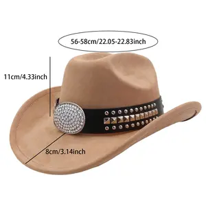 Vintage Style Unisex Wool Felt Panama Hat with Leather Band and Feather Accent Classic Wide Brim Fedora for Men and Women