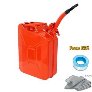 Nw 9Lbs 5 Gallon 20 Liter Portable Gas Can Fuel Storage Container for Cars Outdoors and Emergency with Free Gift