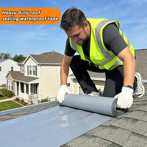 FuBon RUNTIAN Roof Seam & Corrugated Sheet Tape, 11.8in x 5.5yd Heavy-Duty Sealant Tape, UV-Resistant, Windproof, Waterproof, High Temperature Resistant, Tool-Free Roof Repair Solution