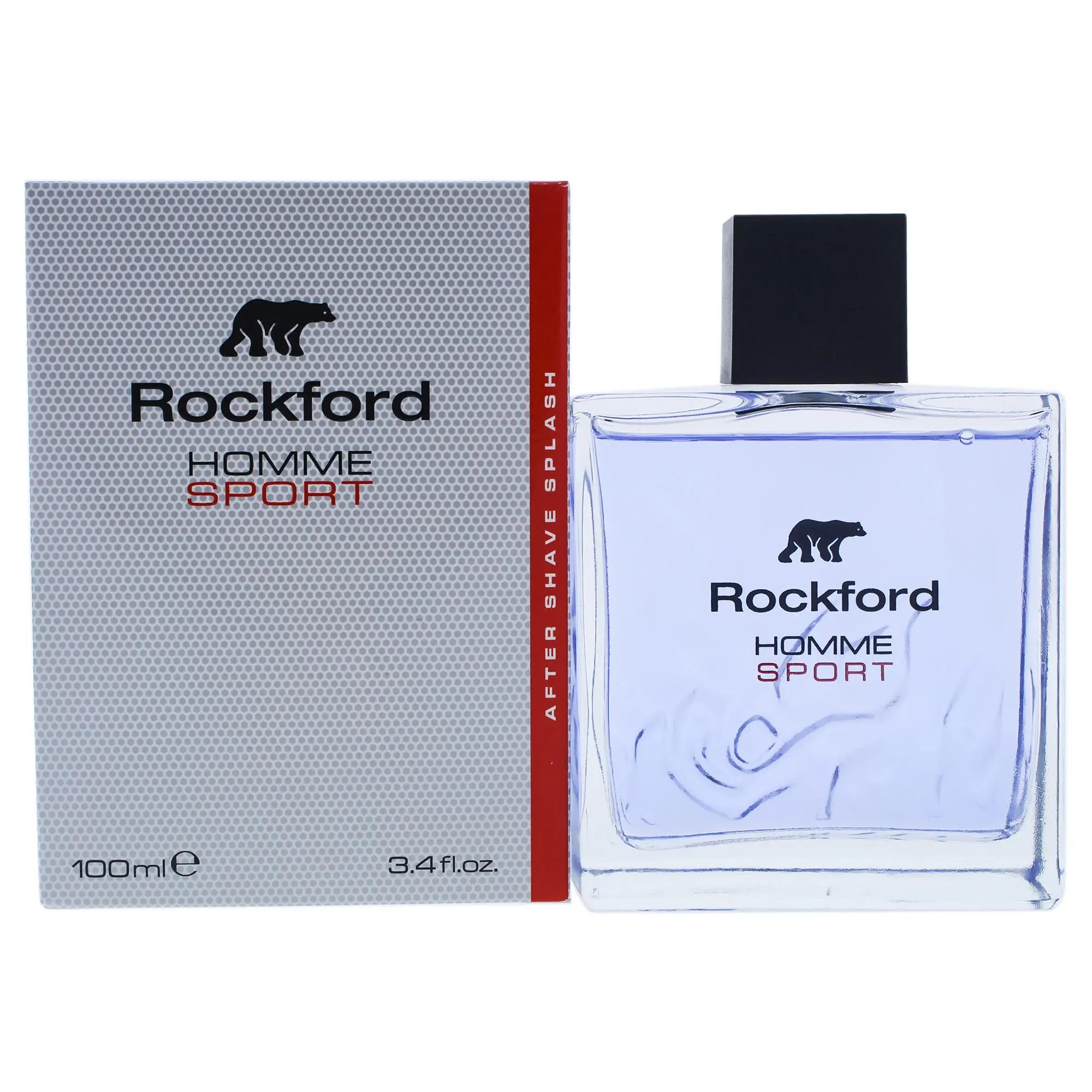 Rockford Homme Sport Aftershave Lotion for Men, 3.4 oz (100ml) Masculine Daily Aftershave to Apply After Shaving, Freshness