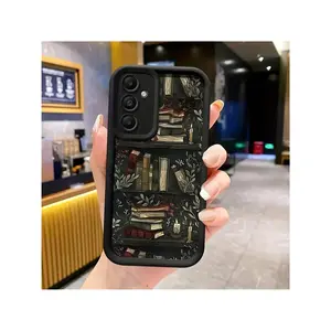 Vintage Bookshelf Printed Phone Case For Samsung Galaxy S24 Ultra/S24 Plus/S24/S23 Ultra/S23 FE/A55/A54/A53/A52/A52S/A51/A50/A50S/A35/A34/A33/A32/A24/A23/A22/A21S/A20/A20S/A15/A14/A13/A12/A10S/A05S/A05/A03S/A03