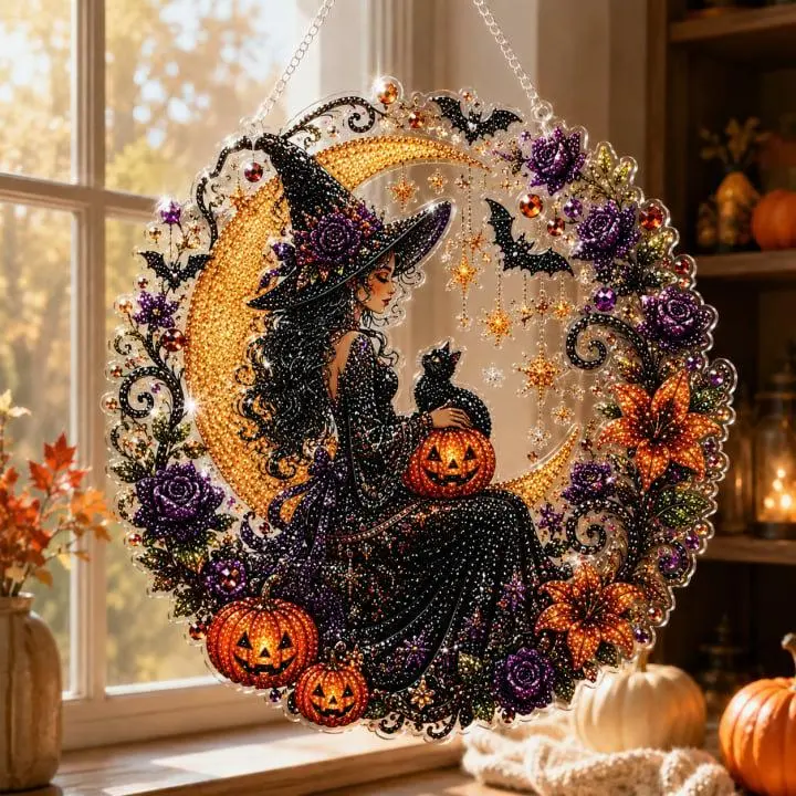 Halloween DIY Hanging Decoration Kit, Cute Handmade Crafts, Decorations for Holidays, Parties, and Home Displays