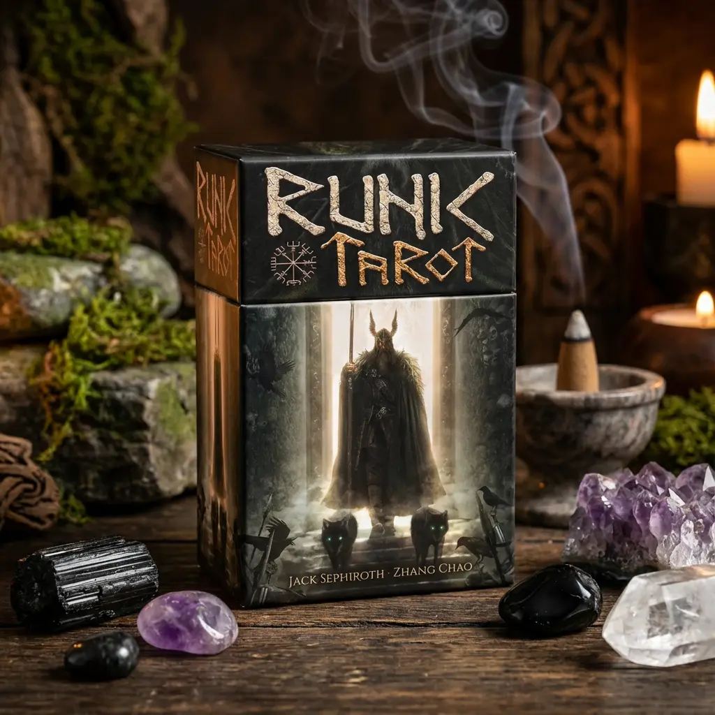 Runic Tarot: 78 Tarot Card Deck & Guidebook; Divination tool, tarot reading, psychic reading, fortune telling, tarot card deck, spiritual, unique tarot